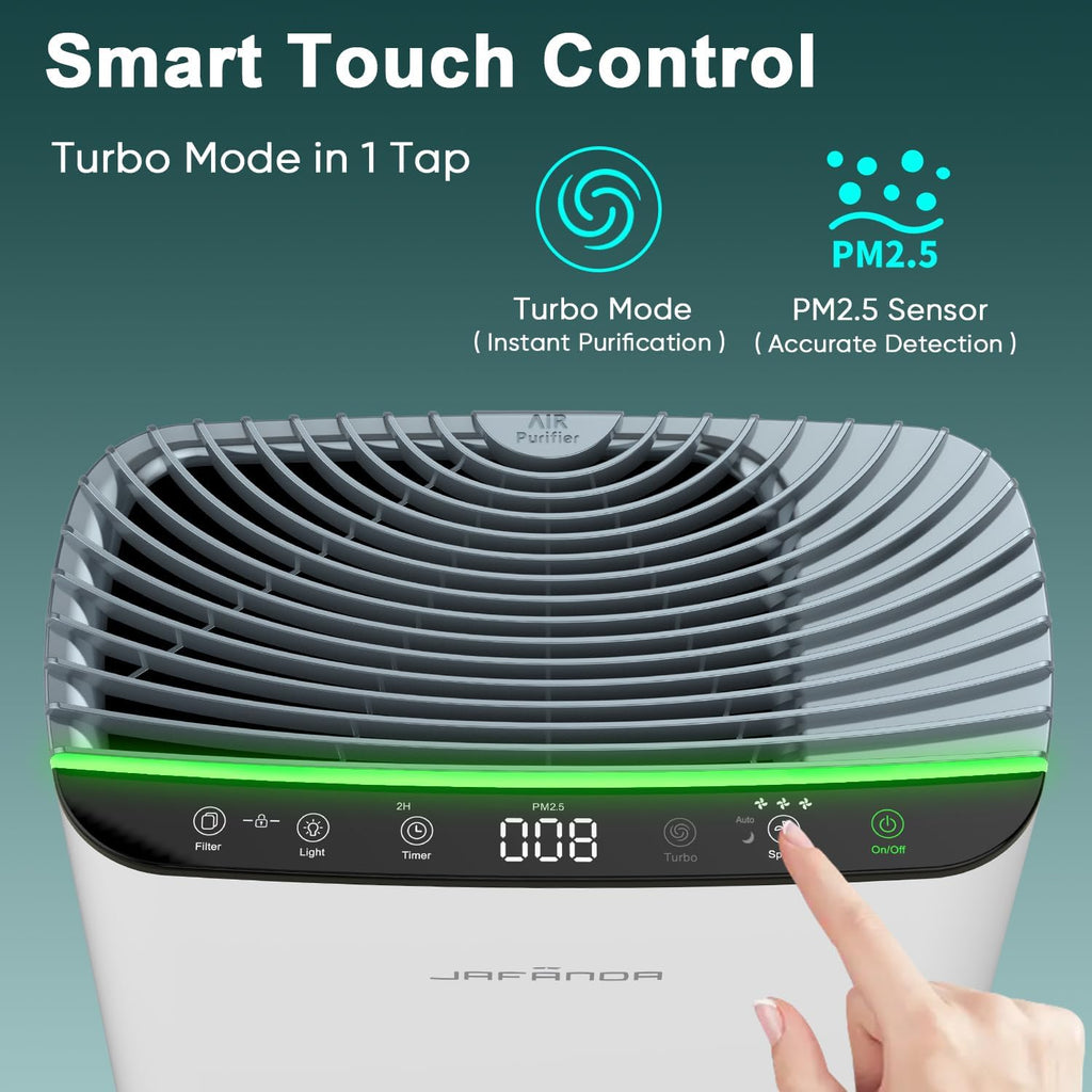 Jafanda JF260S air purifier with Smart Touch Control and PM2.5 sensor