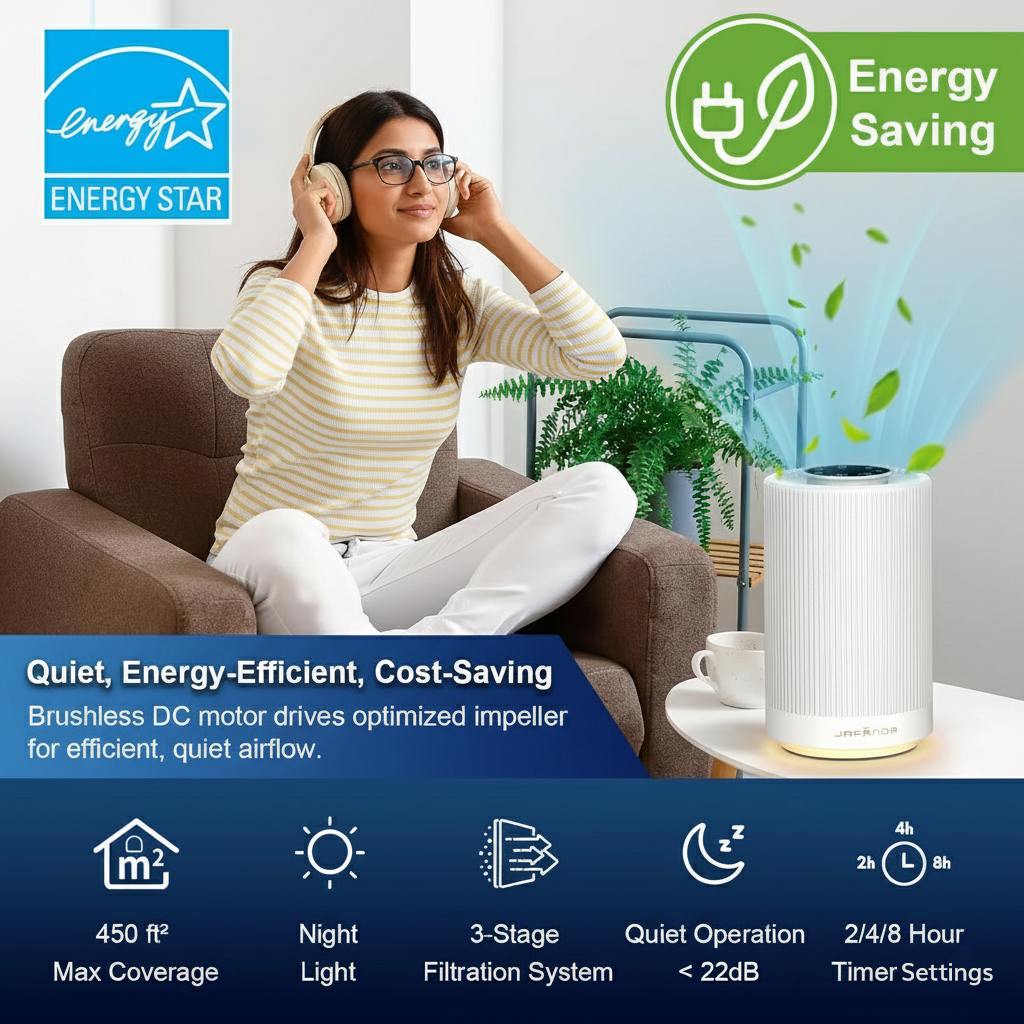 Jafända JF100 Portable Air Purifier (White)