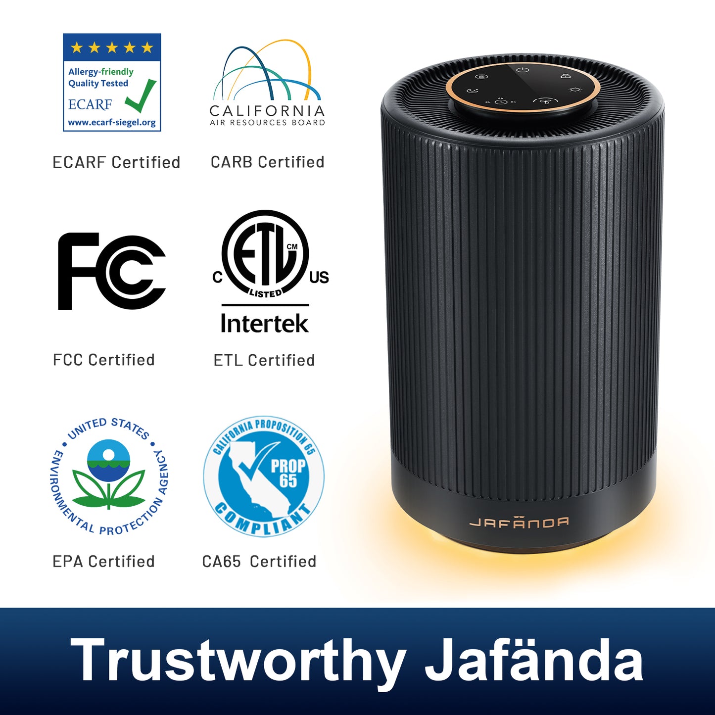 Jafända JF100 Portable Air Purifier (Black)